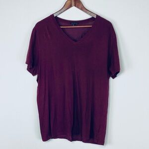 Theory Deep Burgundy T-Shirt XL